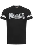Koszulki męskie - Lonsdale T-shirt męski, regularny krój, CREICH, czarny/biały/szary, 3XL 117363 - miniaturka - grafika 1