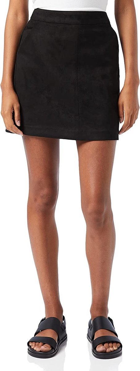 VERO MODA SPÓDNICA DAMSKA CZARNA PROSTA NA ZAMEK 40 6BA