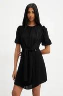 Sukienki - Silvian Heach sukienka SAGHINI kolor czarny mini rozkloszowana GPP25380VE - miniaturka - grafika 1