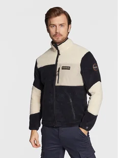 Napapijri Polar Yupik Fz 3 NP0A4GNT Czarny Regular Fit - Bluzy męskie - miniaturka - grafika 1
