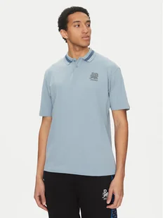 HUGO Polo Dodac_RB 50542748 Niebieski Regular Fit - Koszulki męskie - miniaturka - grafika 1