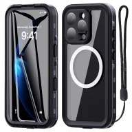 Etui i futerały do telefonów - Etui Wodoodporne Alogy HydroArmor™ IP68 Case z przezroczystym tyłem Pancerna obudowa 360 do MagSafe do Apple iPhone 16 Pro - miniaturka - grafika 1