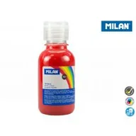 Przybory szkolne - MILAN Farba tempera 125 ml czerwona - miniaturka - grafika 1