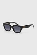 Okulary przeciwsłoneczne - Tommy Hilfiger okulary przeciwsłoneczne damskie kolor czarny - miniaturka - grafika 1