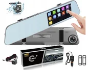 Kamery cofania - Wideorejestrator Dotykowy Kamera Cofania Lusterko - miniaturka - grafika 1