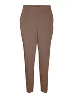 Spodnie damskie - Bestseller A/S Damskie spodnie VMZELDAMAYA MR Tapered Pant, Brown Lentil, 34/30, Brown Lentil, 34W / 30L - miniaturka - grafika 1