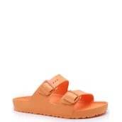 Klapki i japonki męskie - Birkenstock Klapki Arizona EVA Papaya - miniaturka - grafika 1
