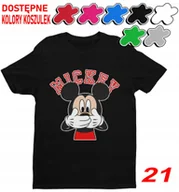 Koszulki męskie - Dziecięca Koszulka Z Nadrukiem Duży Wybór Myszka Miki Różne -L 146-152 - miniaturka - grafika 1