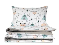 Pościel dla dzieci - Pościel 100x160 dziecięca Lisek w Tipi z plecaczkiem - miniaturka - grafika 1