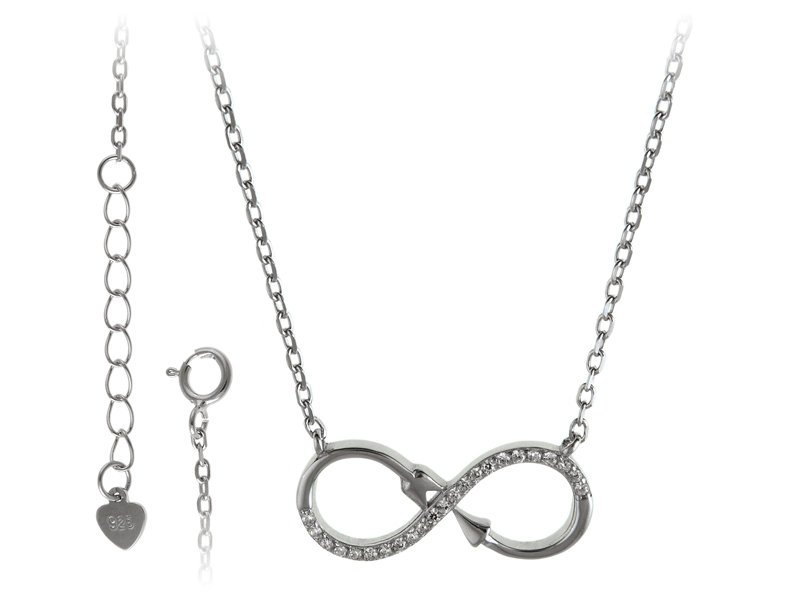 Naszyjnik srebrny Nieskończoność strzała fn448 - 2,8g.