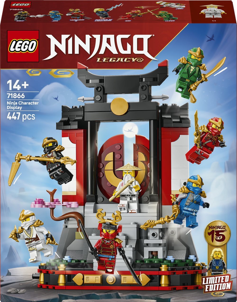 LEGO Ninjago Ozdoba z postaciami ninja — 15-lecie 71866