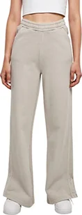 Urban Classics Damskie spodnie sportowe z rozcięciem na końcach nogawek, Ladies Heavy Terry Garment Dye Slit Pants, spodnie do biegania dostępne w 3 kolorach, rozmiary XS - 5XL, ciemnoszary, XL - Spodnie damskie - miniaturka - grafika 1
