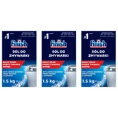 Środki do zmywarek - Finish Sól ochronna do zmywarki gruboziarnista zestaw 3 x 1,5 kg - miniaturka - grafika 1