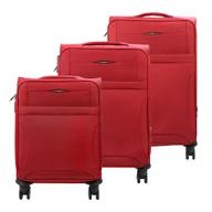 Walizki - Mocne materiałowe walizki podróżne damskie Jony 895-3 x3 Z - miniaturka - grafika 1