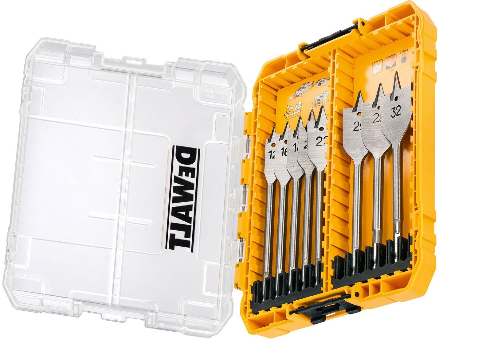 DeWalt Feather drill bit set, 8 pcs.