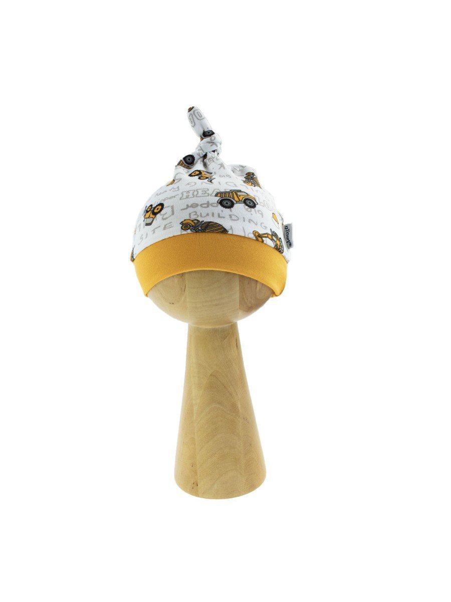 Niemowlęca czapka ciężarówka biała Nicol,r.62