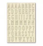 Decoupage - Drewniana wycinanka, A5 Upper case Alphabet - miniaturka - grafika 1