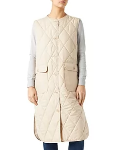 s.Oliver Damska kamizelka bez rękawów Loose Fit, beżowy, 42 - Kamizelki damskie - miniaturka - grafika 1