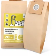 Worki do odkurzaczy - 20x Worek do Odkurzacza Kärcher T 7/1 Classic Papierowy Mocny Worki 2A-W - miniaturka - grafika 1