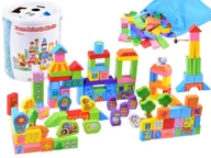 Sortery dla dzieci - Kolorowe Klocki Drewniane Sorter Farma 100E Za3565 - miniaturka - grafika 1