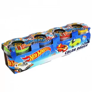 Mega Creative Masa plastyczna Hot Wheels 4 pojemniki - - Masy plastyczne - miniaturka - grafika 1