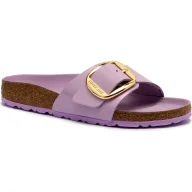 Klapki i japonki damskie - Birkenstock Skórzane klapki Madrid BB narrow fit - miniaturka - grafika 1