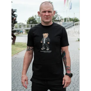 Środowisko Miejskie T-shirt Koszulka Street Bear Black - Koszulki sportowe męskie - miniaturka - grafika 1