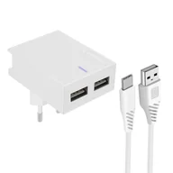Ładowarki do telefonów - Swissten Adapter sieciowy SMART IC CE 2x USB 3 A biały 22043000) # Wpisz kod MDC5PL22 i uzyskaj dodatkowe 25 % rabatu na ten produkt promocja do 17.05.2020 - miniaturka - grafika 1