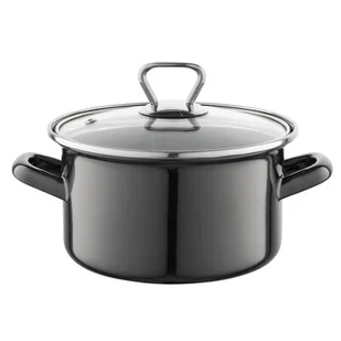 Fl1 GARNEK EMALIOWANY PROSTY METALICO Z/P 16CM 1,9L 000-GAR-16METALICO + - Garnki - miniaturka - grafika 1