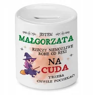 Skarbonki - SKARBONKA DLA LEKARZA DOKTORA WIE WIĘCEJ NIŻ GOGLE z Nadrukiem ze Zdjęciem + Opakowanie na prezent (wzór 03) - miniaturka - grafika 1
