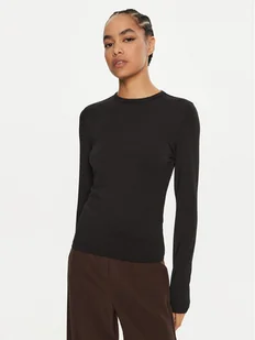 Calvin Klein Bluzka K20K207745 Czarny Regular Fit - Bluzki damskie - miniaturka - grafika 1