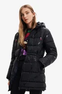 Kurtki damskie - Desigual kurtka damska kolor czarny zimowa oversize - miniaturka - grafika 1