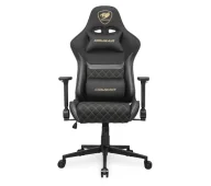 Fotele gamingowe - Cougar Armor One V2 Gold F Gamingowy 120kg Tkanina Czarno-złoty - miniaturka - grafika 1
