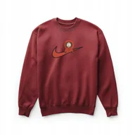 Bluzy męskie - Bluza bordowa z haftem - postać w kapturze, unisex, 280 g/m² S - miniaturka - grafika 1