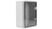 Szafy rack - Obudowa plastikowa skrzynka hermetyczna, drzwin transparentne ABS 300x400x170mm IP65 NEKU - miniaturka - grafika 1