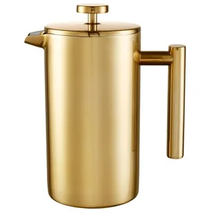Zaparzacz do kawy French Press DUKA BARISTA 1100 ml złoty stal nierdzewna - Zaparzacze i kawiarki - miniaturka - grafika 1
