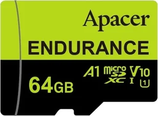 Apacer Endurance V30 A1, 64GB, micro SDXC, AP64GEDM1D05-R, UHS-I U3 Class 10 - Karty pamięci - miniaturka - grafika 1