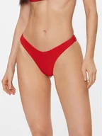 Stroje kąpielowe - Calvin Klein Swimwear Dół od bikini KW0KW02471 Czerwony - miniaturka - grafika 1