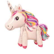 Urodziny dziecka - Balon jednorożec unicorn stojący kolorowy urodziny - miniaturka - grafika 1