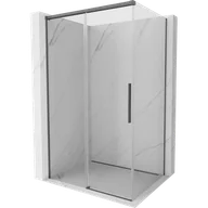 Kabiny prysznicowe - Mexen Rox kabina prysznicowa rozsuwana 160 x 90 cm, transparent, gun gray szczotkowany - 8C2-160-090-66-00 - miniaturka - grafika 1