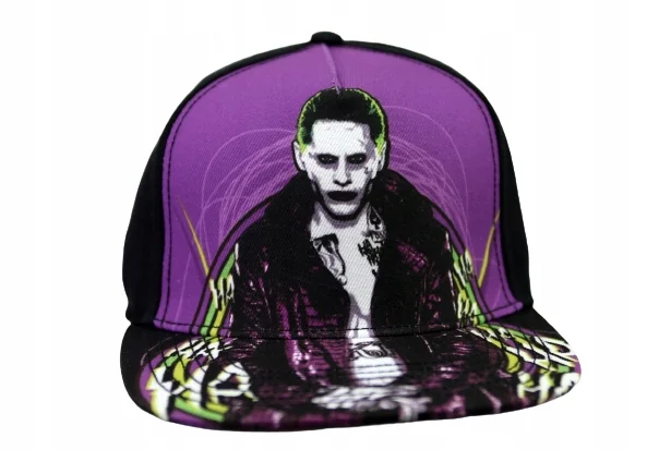 Czapka z prostym daszkiem męska Suicide Squad Joker 55-60cm Snapback Haft