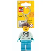 Breloczki dla dzieci - LEGO KE194 Brelok do kluczy z latarką Pielęgniarz - miniaturka - grafika 1