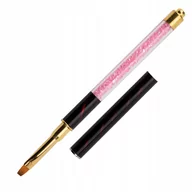 Akcesoria do paznokci - Allepaznokcie Pędzelek do żelu kwadratowy Illusion Line No name z cyrkoniami rozm. 6 - miniaturka - grafika 1