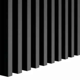 Elior Lamele ścienne 15 szt. czarny mat B8-A62 - Panele ścienne i boazeria - miniaturka - grafika 1