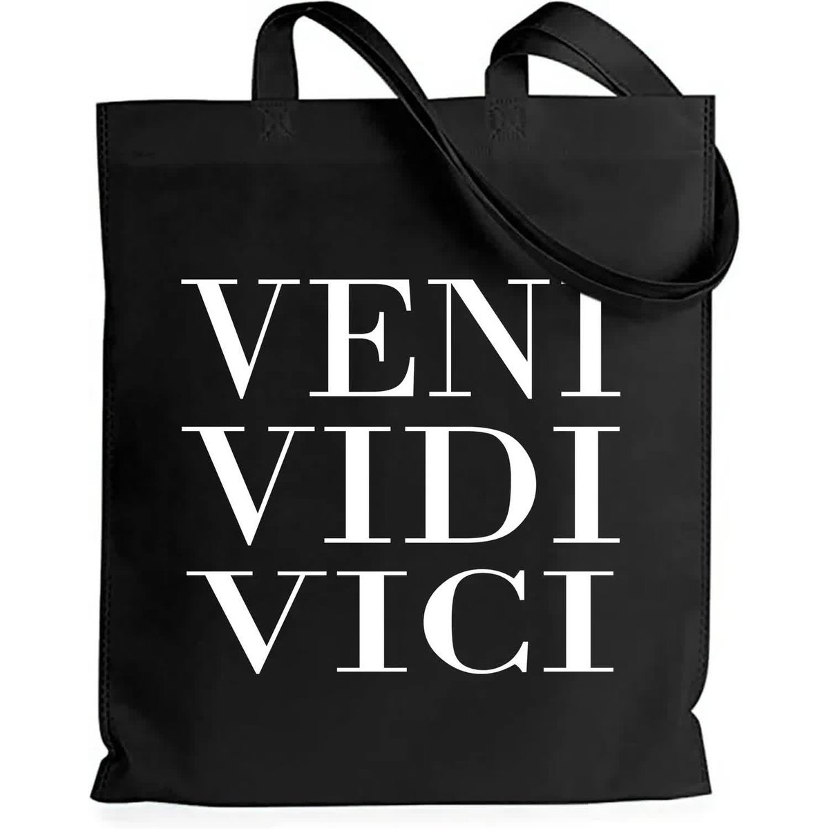 Torba EKO Czarna Bawełniana VENI VIDI VICI Shopper Hell Trylogia Książka Wz