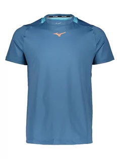 Koszulki sportowe męskie - Mizuno Koszulka sportowa "Tennis" w kolorze niebieskim - grafika 1