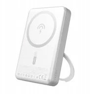 Powerbanki - Dudao K28 10000mAh PD 22.5W z MagSafe z metalową obudową i pierścieniem-podstawką - srebrny - miniaturka - grafika 1