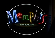 Plakaty - Memphis Music neon sign on Beale Street, Tennessee., Carol Highsmith - plakat 29,7x21 cm - miniaturka - grafika 1