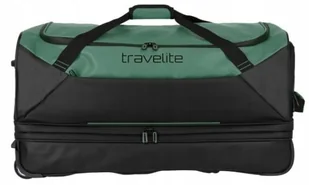 Torba Podróżna na kółkach Travelite Basics 70cm Czarno Zielona poszerzana - Torby podróżne - miniaturka - grafika 1