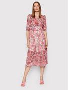 Sukienki - Morgan Sukienka codzienna 221-RLADY.F Różowy Regular Fit - miniaturka - grafika 1